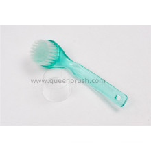 Brosse à visage de nettoyage à poignée en plastique longue à chaud